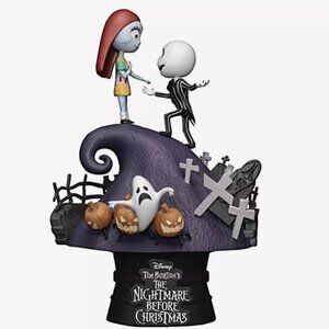 Beast Kingdom The Nightmare Before Christmas Jack & Sally D-Stage Statue NEW!